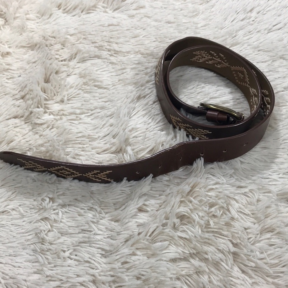 Old Navy Dark Brown Faux Leather Belt